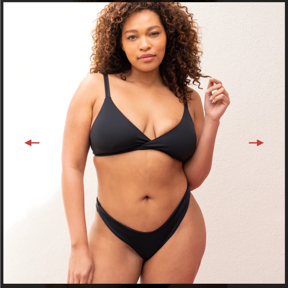 Left on Friday (LOF) Bikini Top - Sweet Victory Top D XXL in Black (NWT)